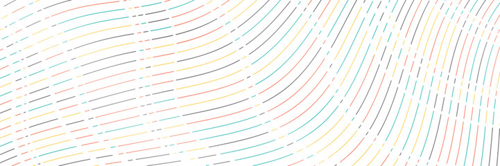 Vector Illustration of the colorful pattern of lines abstract background. Colorful striped waves background. Vector illustration.