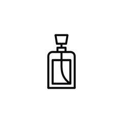 Simple line icon of perfume bottle