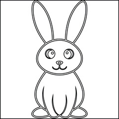 Simple line art drawing of a cut for medical or graphic design