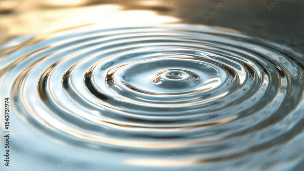 Poster ripples on the water: witness the mesmerizing dance of concentric circles spreading outwards from a 