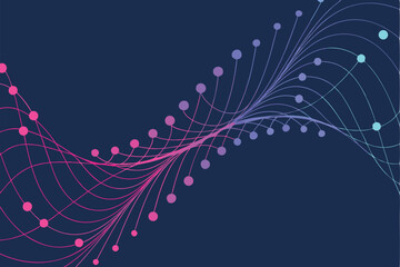 Colorful abstract design with geometric shapes and lines