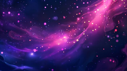 Vibrant illustration of glowing purple lightning with neon sparks on a dark blue and violet backdrop Perfect for wallpapers, banners, or energetic designs