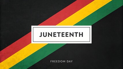 "Juneteenth Freedom Day Poster &ndash; June 19 Celebration with African Heritage Colors"