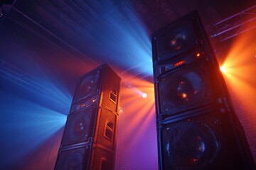 Speaker System with Stage Lighting