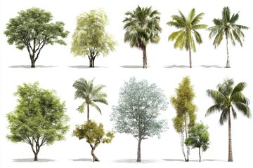Different Type Tree Illustration