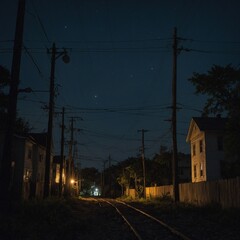 Describe the eerie calm of a power outage and the sudden return of city lights flickering back to life