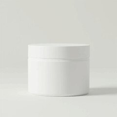 3d cosmetic mockups, cosmetic serum,cosmetic cream jar, transparent jar, without label, realistic cosmetic mockups, rock, plants, stone, background, 3d render,product mockups,photography