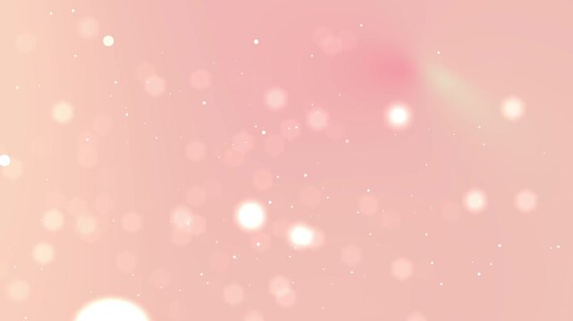 Pink background with white bokeh suitable for feminine designs, baby announcements, romantic themes, and dreamy concepts in photography and digital art projects.