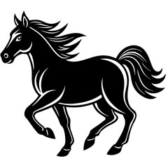 Obraz premium Horse running clean vector
