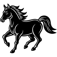Obraz premium Horse running clean vector