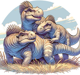 Dinosaurs Vector image Scalable, Printable, editable Collection
