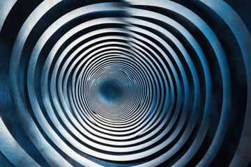 Obraz premium A spiral based geometric pattern with concentric circles and radiating lines