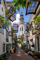 Lange Jan (Tall John) abbey tower in Middelburg, Zeeland, Netherlands