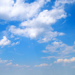 The sky is very bright and the clouds