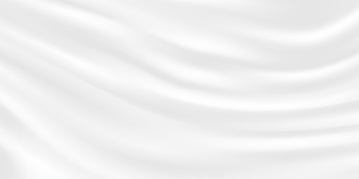 White gray satin texture that is white silver fabric silk panorama background with beautiful soft blur pattern natural.
