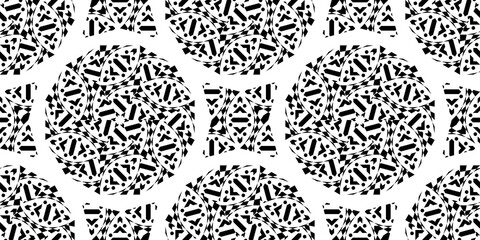 Seamless Transparent Art Deco Geometric Pattern for Background Layout Template