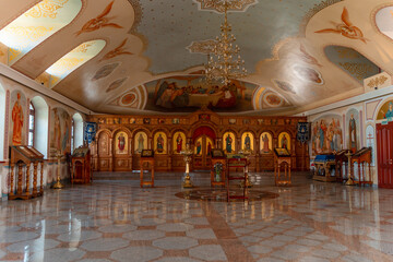The Russian Orthodox Church inside. Samara, Russia - 25 May 2025