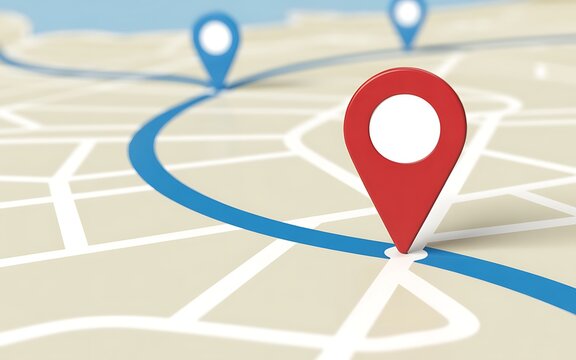 red map pointer