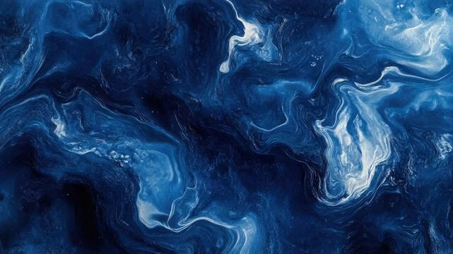 A close-up view of a beautiful blue and white painting, perfect for art or design inspiration