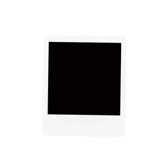 Blank polaroid isolated on transparent background