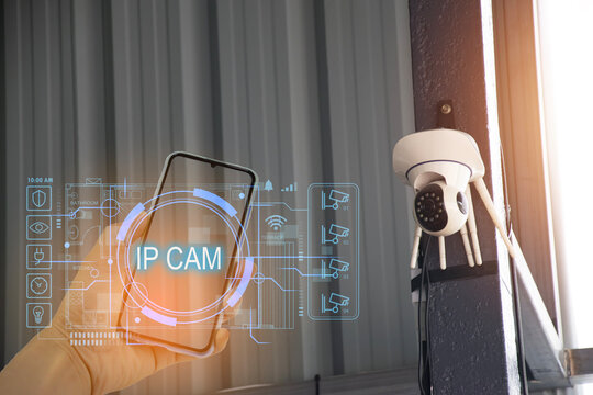 IP wifi wireless security camera supports Internet installation technology, security systems, smart home applications.