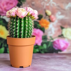 Potted Cactus Flower Bouquet