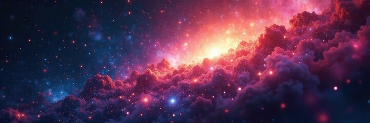 Exploding star clusters, dynamic energy, rich colors , cosmic, galaxy, universe