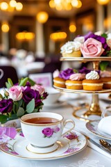 Elegant Afternoon Tea Setting