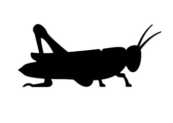 Agile Grasshopper Silhouette for Outdoor Decor and Nature Crafts