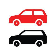 Car transport line icon. Transportation vehicle sign. Driving symbol. Quality design element. Classic style car transport. Editable stroke.