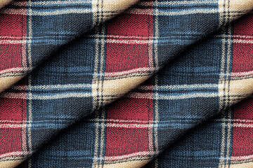 checkered woven fabric, seamless texture