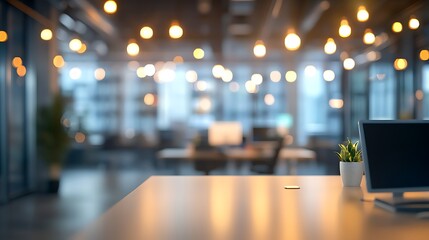 Abstract blur interior coffee shop or cafe for background