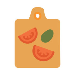 Cutting Board Flat Icon