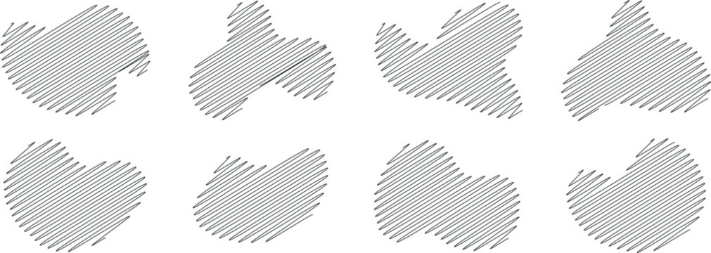 Exclusive Vector Element Bundle: Diverse Set of Stylish Shapes and Illustrations for Trendy Graphic Design