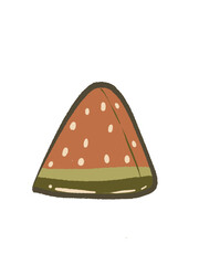 vector illustration of a watermelon