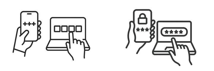 Exploring the process of entering verification codes on mobile and computer devices for secure access