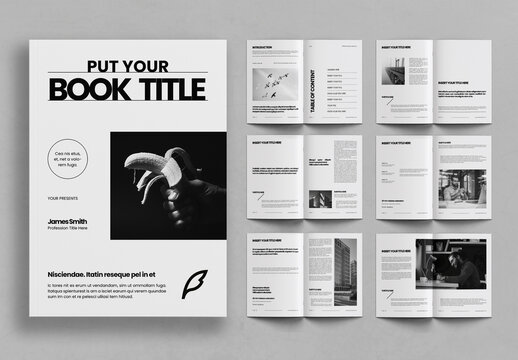 Minimal Editorial Book Layout Template
