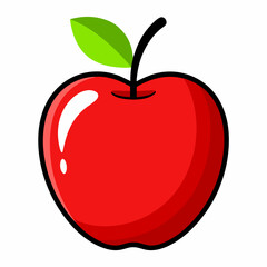 red apple illustration	