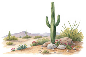 Cactus in the desert