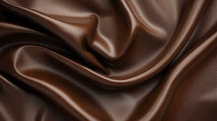 Fototapeta premium Chocolate Brown Draped Fabric Texture