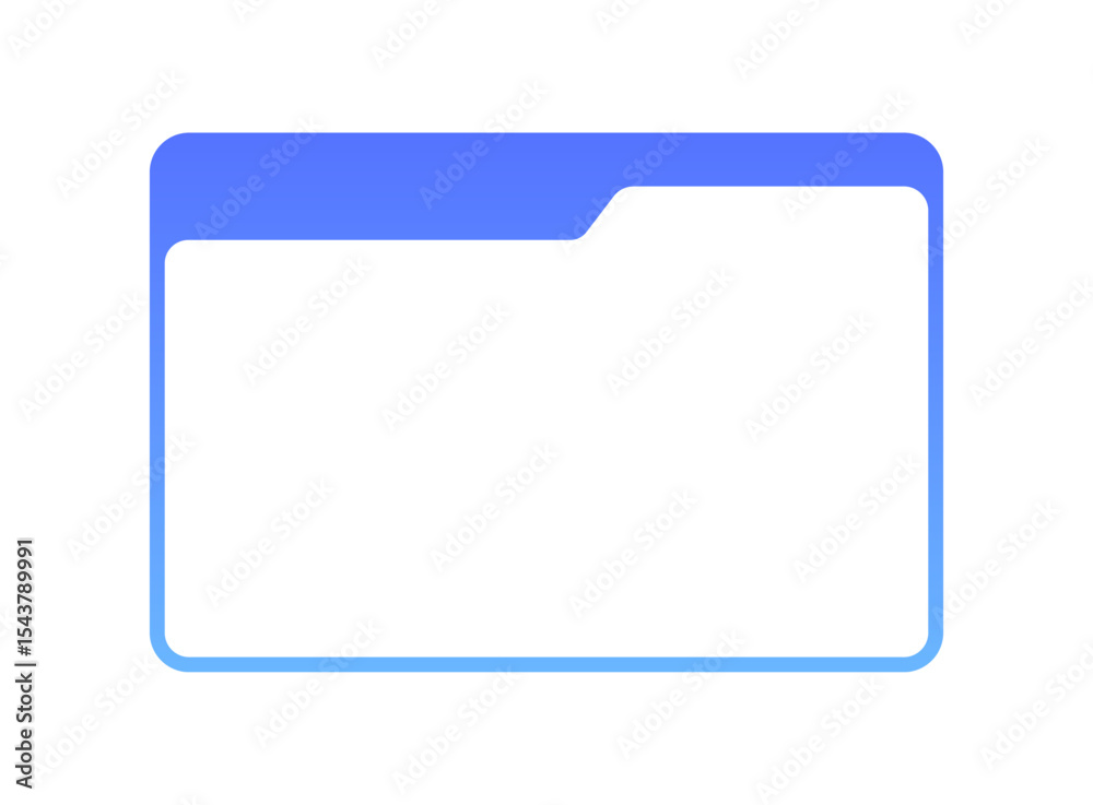 Poster futuristic popup window frame in gradient colors. digital interface frame with minimal popup design.