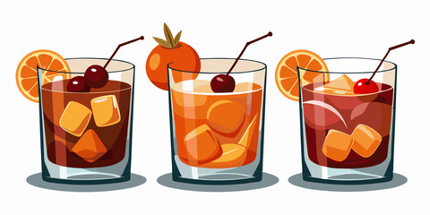 cocktail with fruits