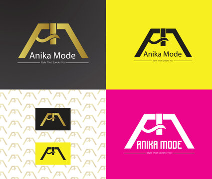 Anika Mode Stylish Logo for Fashion and Apparel Brands
