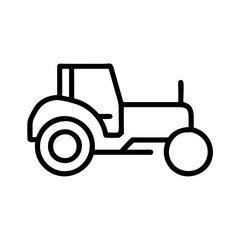 tractor isolated on white