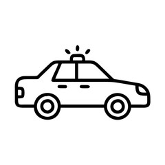 vector illustration of taxi car