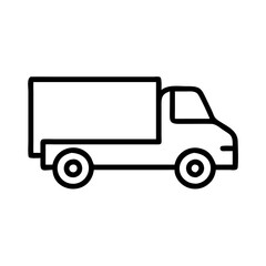 Fototapeta premium vector truck isolated on white