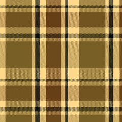 Brown Black Scottish Tartan Plaid Pattern