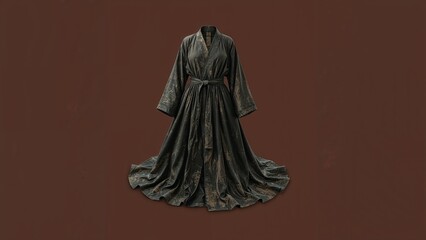 Empty vintage robe mock up background