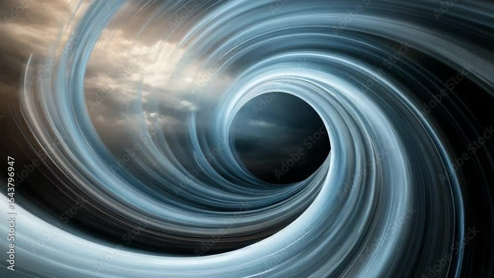 Poster Celestial Vortex: A mesmerizing visual depiction of a swirling vortex against a celestial backdrop, inviting viewers to contemplate the mysteries of the universe.