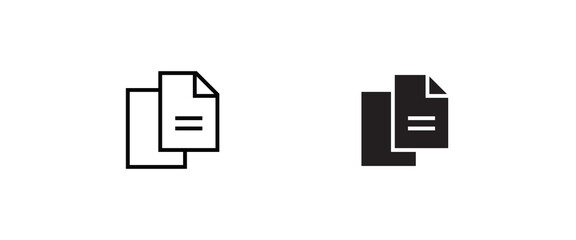 Paper document line icon, outline file sign symbol logo illustration,editable stroke, flat design style isolated on white